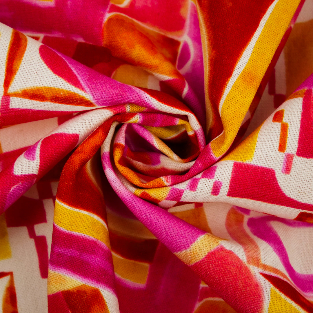 BARBADOS - RAYON/LINEN PRINTS - GEOMETRICS