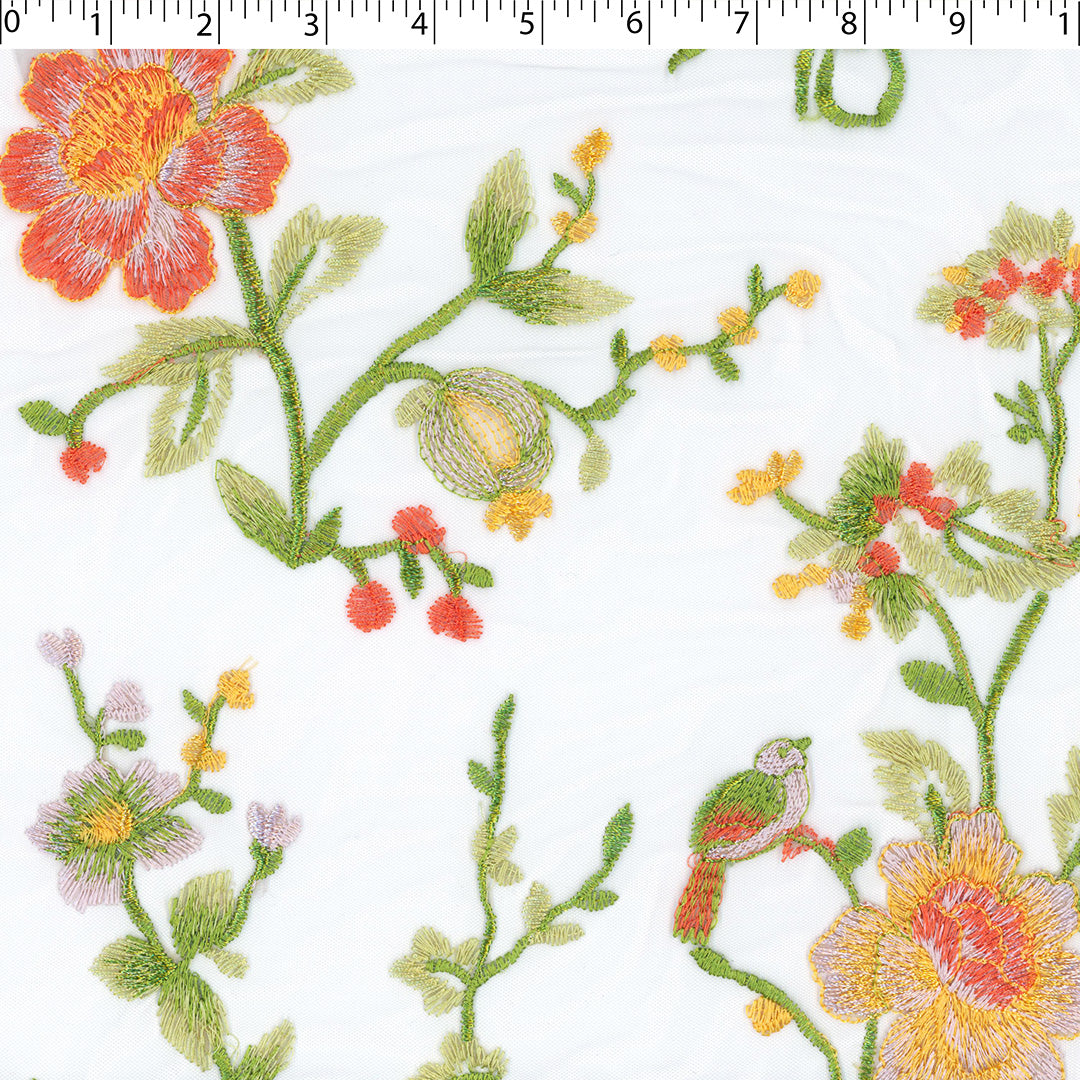 ELEGANZA - EMBROIDERED - MESH