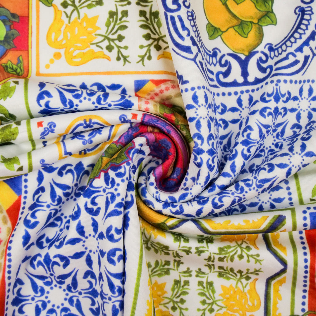 GIGGLES AND GRAPHICS - KNIT PRINTS - ABSTRACT TILES / LEMONS