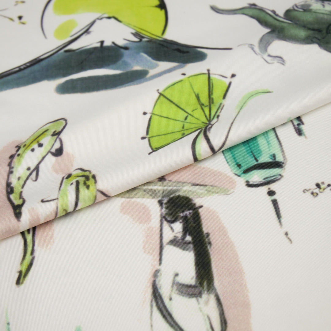 GIGGLES AND GRAPHICS - KNIT PRINTS - DRAGON / KOI FISH