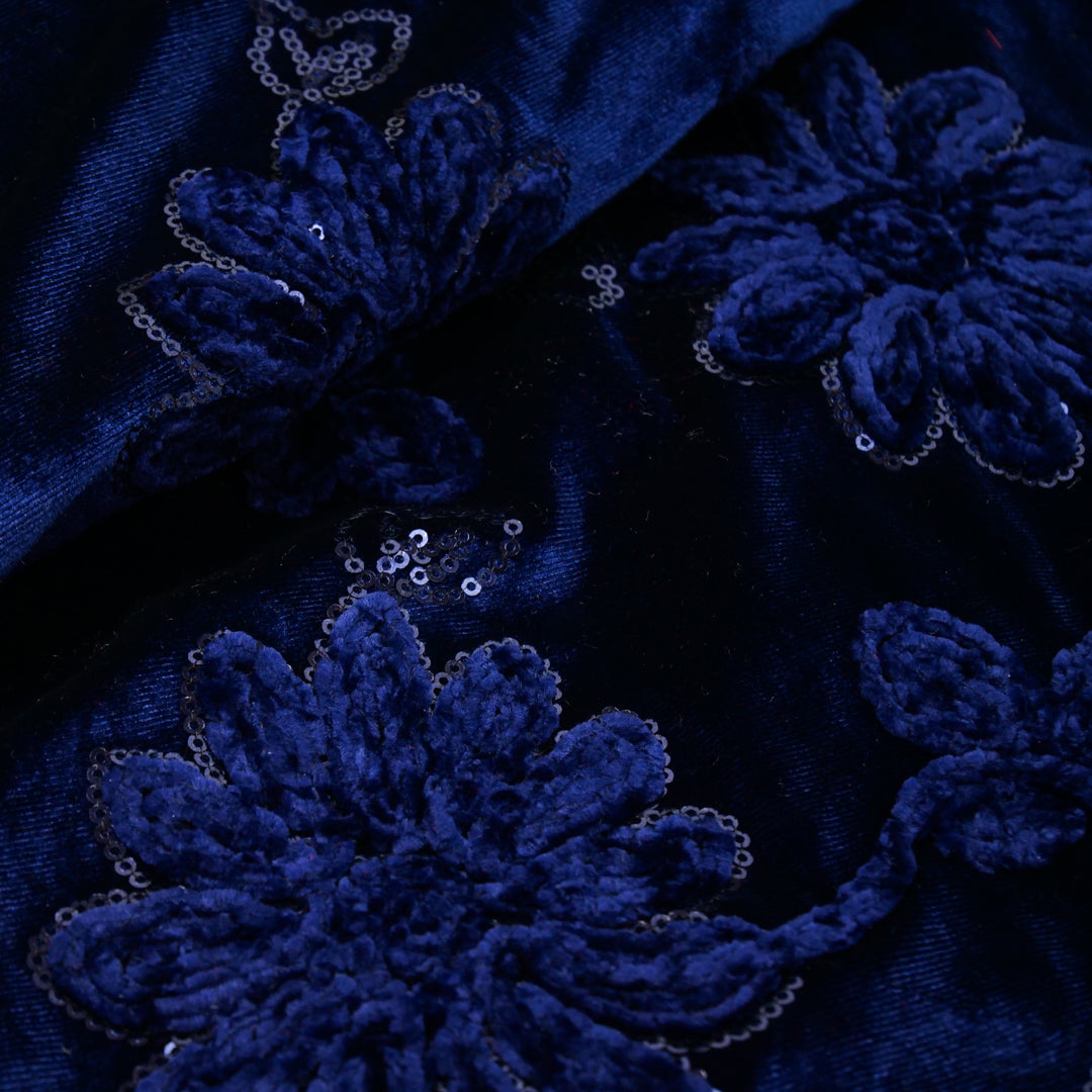 CROWN JEWELS - CHENILLE EMBROIDERED VELVET