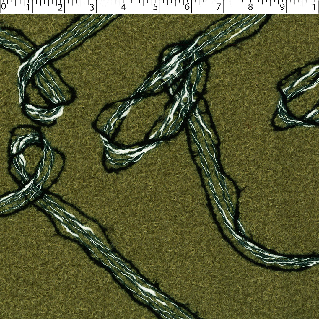 ESMERALDA COLLECTION - BOUCLE COATING WITH EMBROIDERY