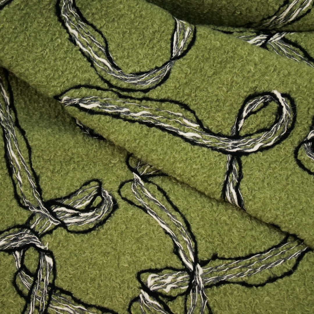 ESMERALDA COLLECTION - BOUCLE COATING WITH EMBROIDERY