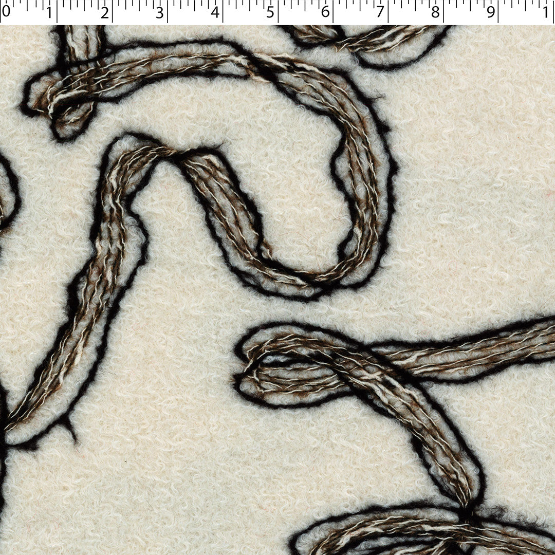 HAZEL COLLECTION - BOUCLE COATING WITH EMBROIDERY