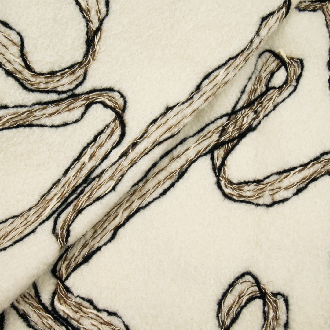 HAZEL COLLECTION - BOUCLE COATING WITH EMBROIDERY
