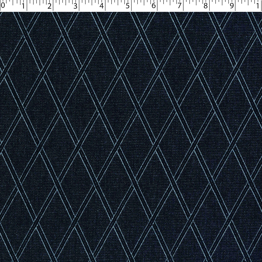 TRUE BLUE - DIAMOND JACQUARD