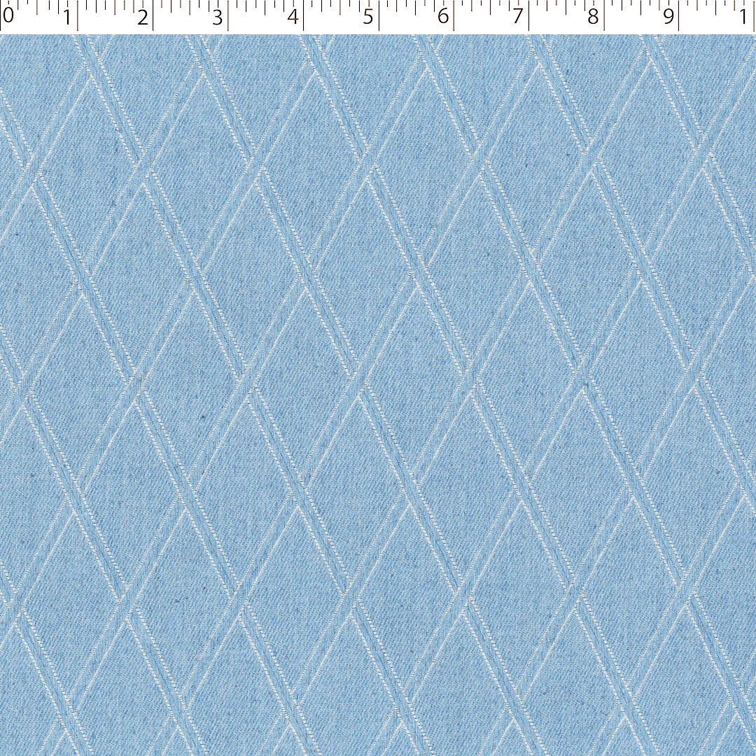 TRUE BLUE - DIAMOND JACQUARD