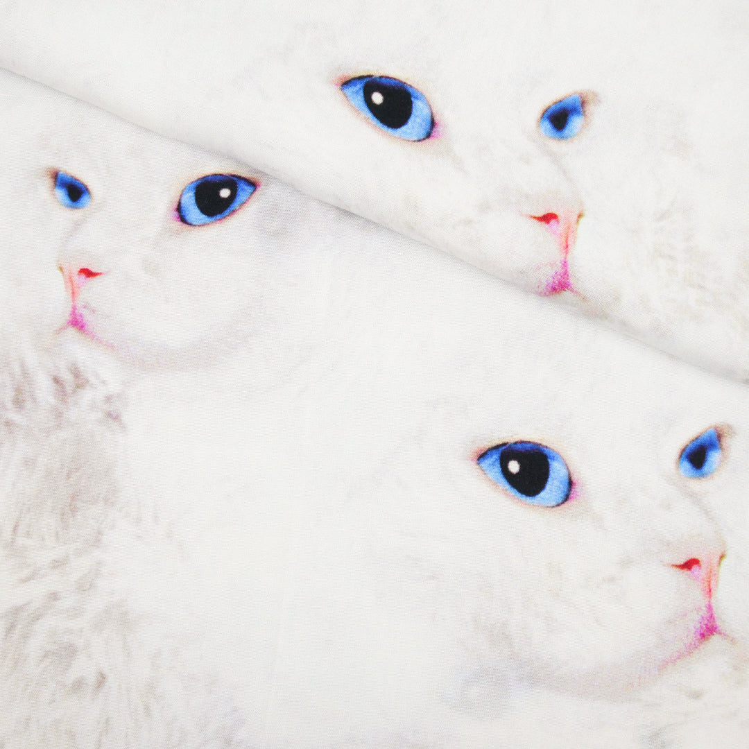 KATIE COLLECTION - RAYON POPLIN PRINTS - ALL-OVER CATS