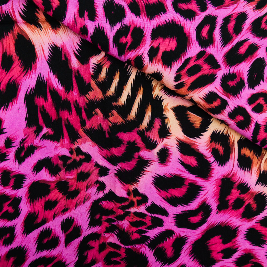 KATIE COLLECTION - RAYON POPLIN PRINTS - LEOPARD SKIN