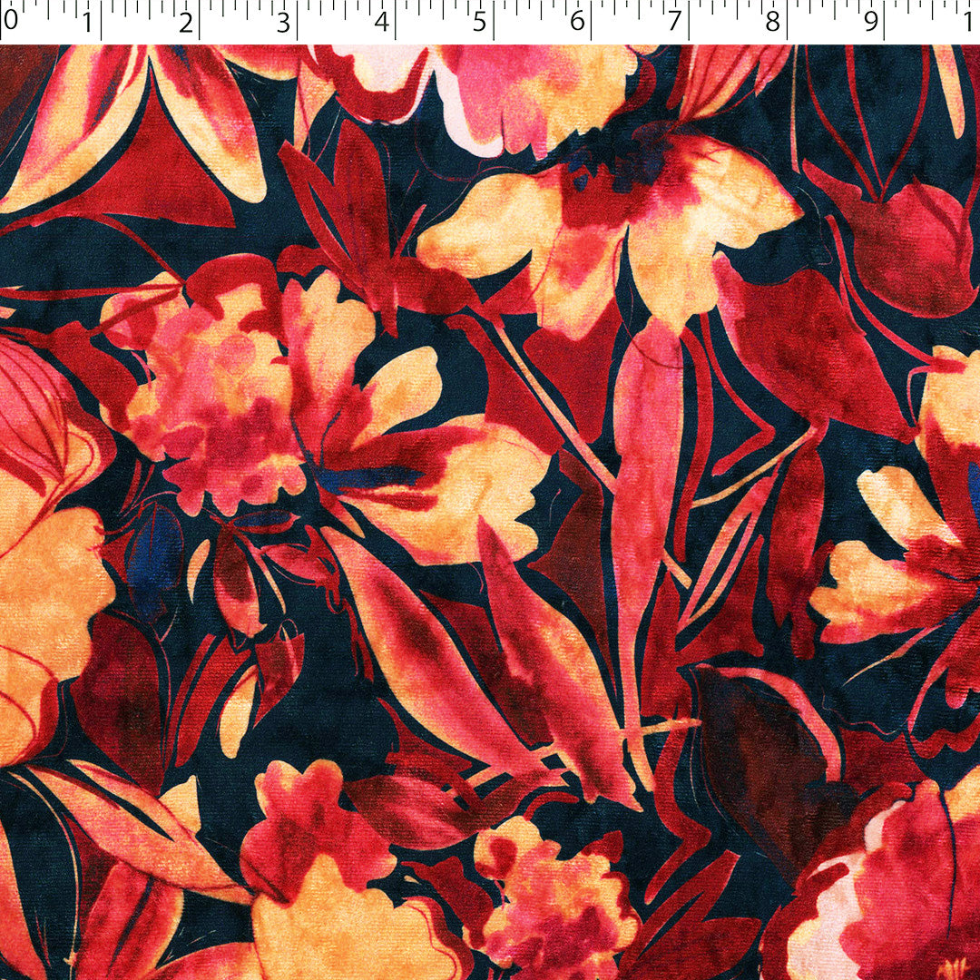 WILLOW VELVET-PRINTS-ALL OVER FLOWER