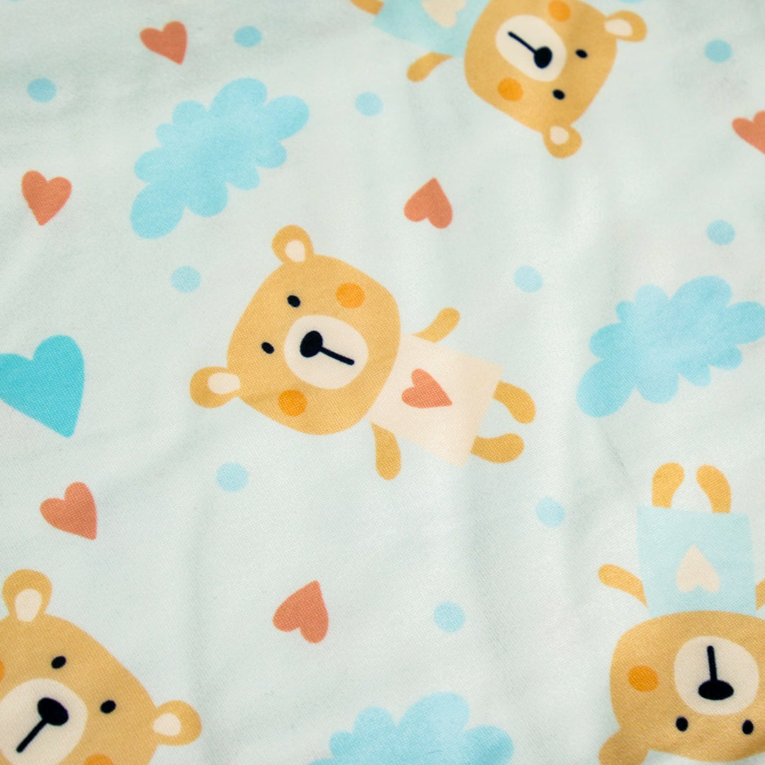 NIGHTY NITE - BRUSHED KNIT PRINTS - BEAR TOSS
