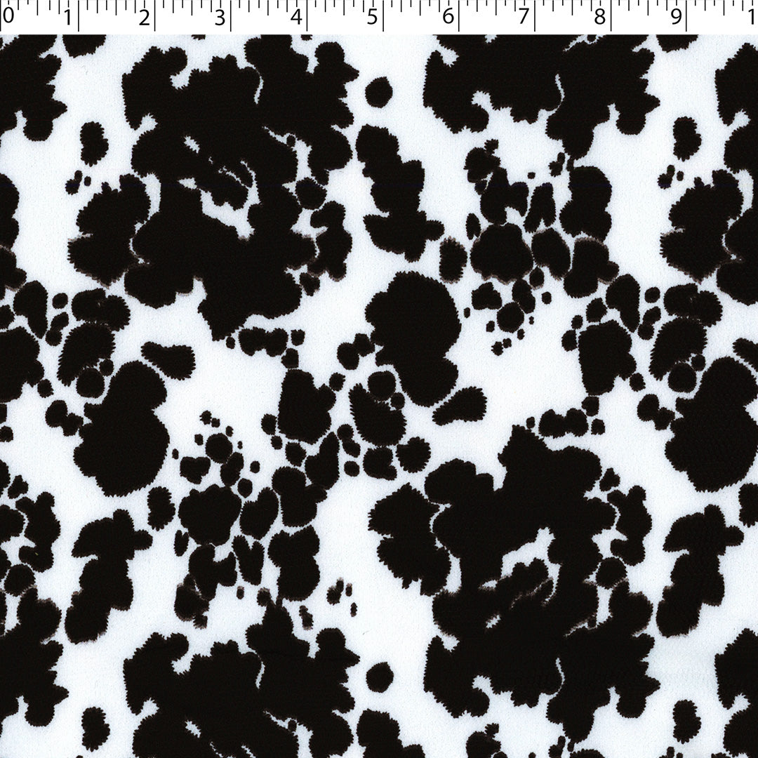 ANIMAL INSTINCTS - SCUBA SUEDE WITH FOIL - COW