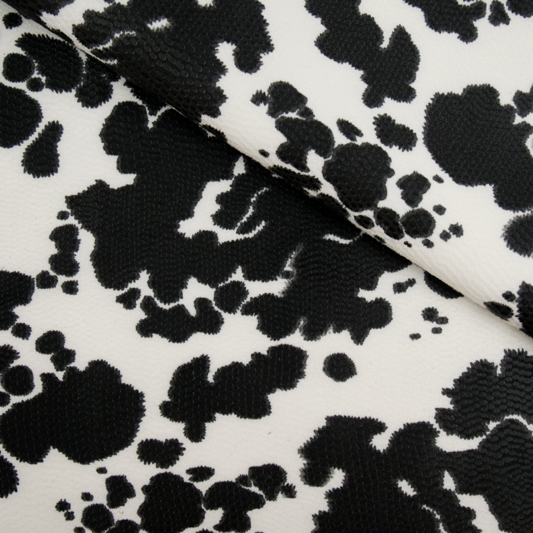 ANIMAL INSTINCTS - SCUBA SUEDE WITH FOIL - COW