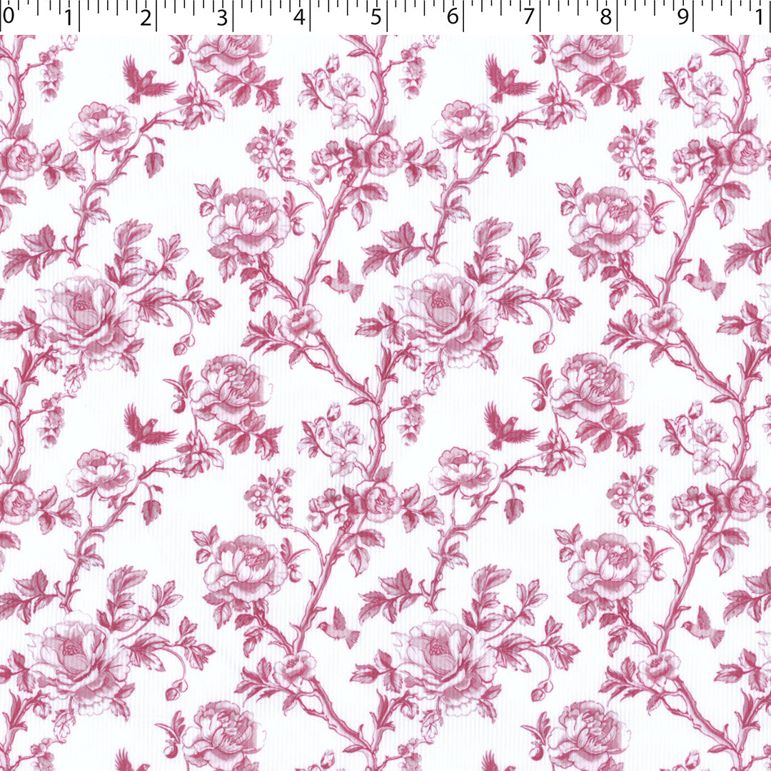 SLUMBER TIME RIB KNIT PRINTS - ROSE TOILE