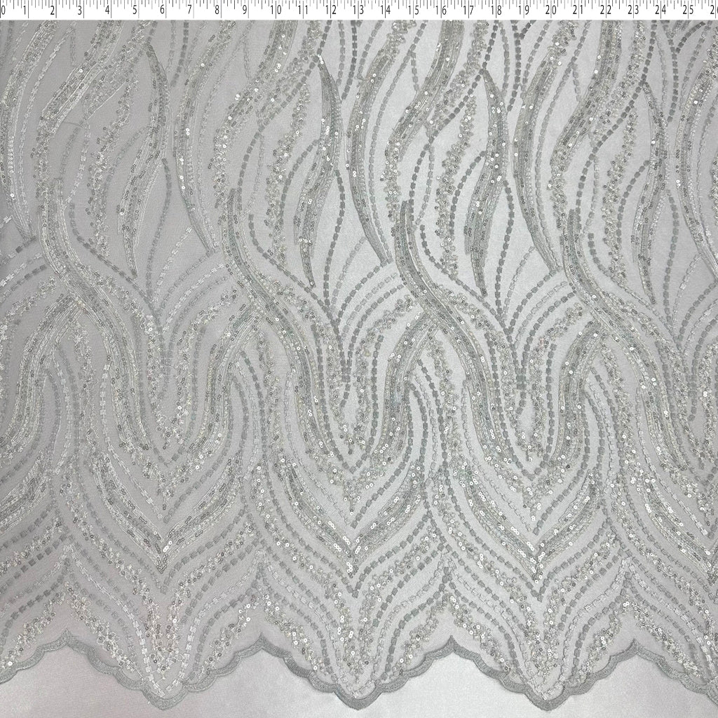 LUCIANA EMBROIDERED SEQUIN TULLE - LINES