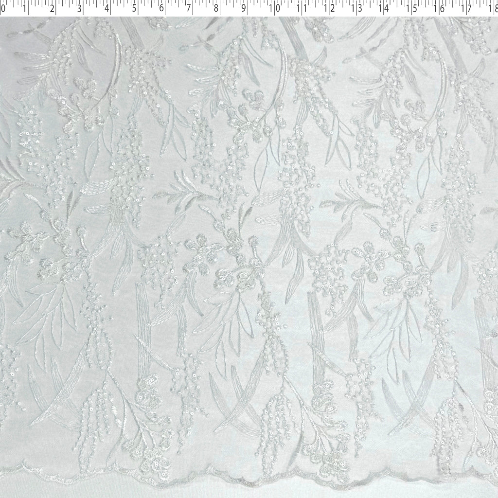 LUCIANA EMBROIDERED SEQUIN TULLE - DOT CLUSTERS