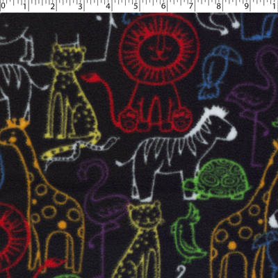 MOUNTAIN FLEECE PRINTS BABY - ZOO PALS