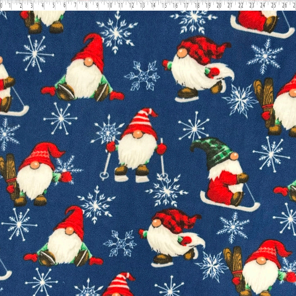 MOUNTAIN FLEECE PRINTS - WINTER GNOMES