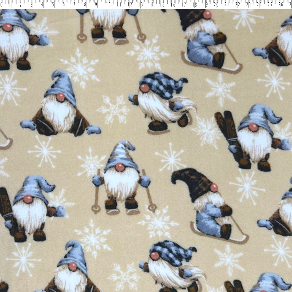 MOUNTAIN FLEECE PRINTS - WINTER GNOMES