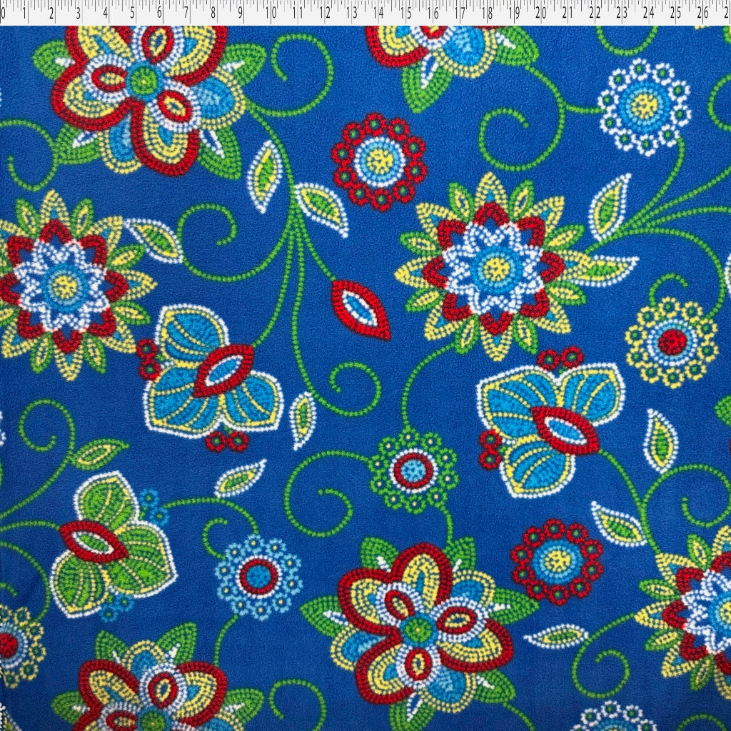 royal beadwork fleece print