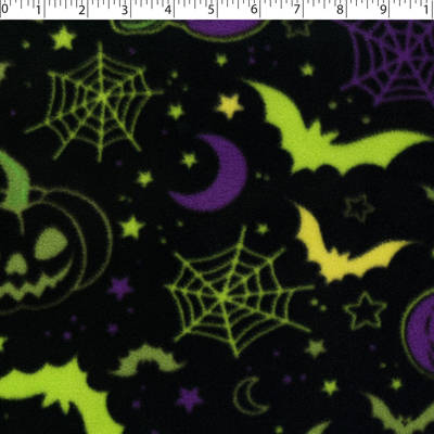 MOUNTAIN FLEECE PRINTS - HAPPY HALLOWEEN