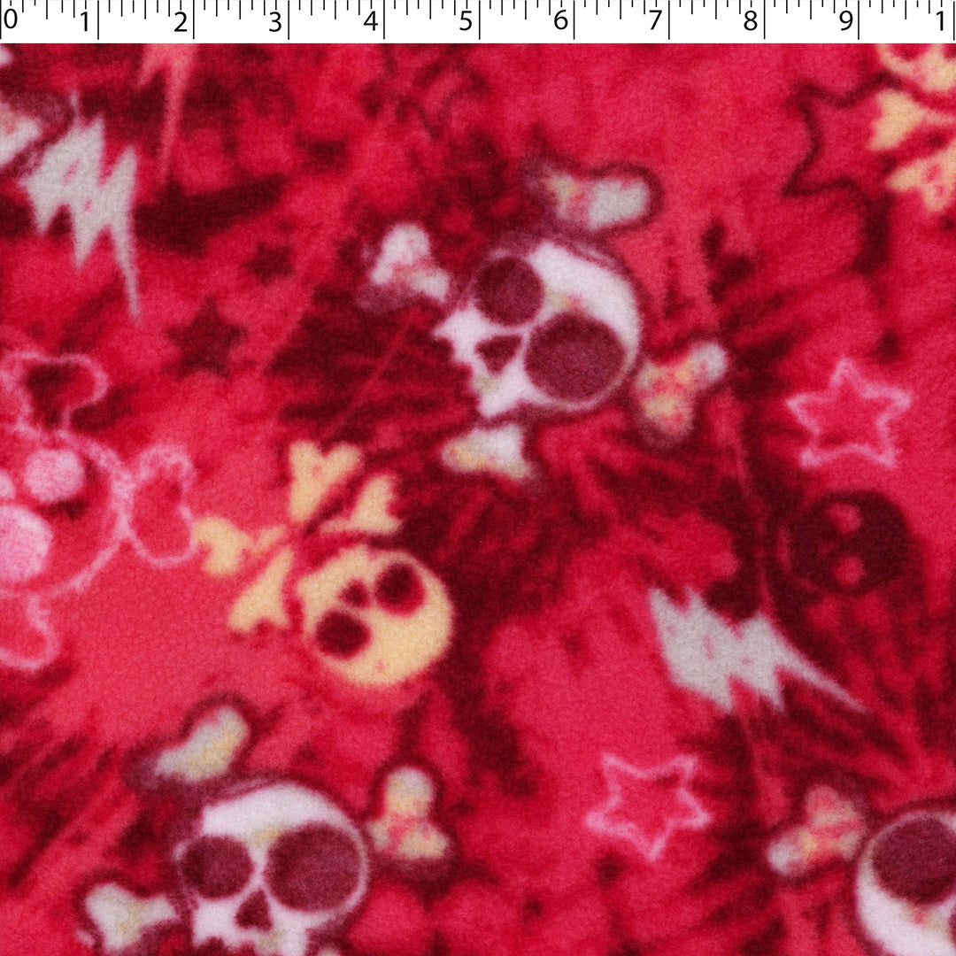 VALLEY FLEECE PRINTS - SKULL STARS