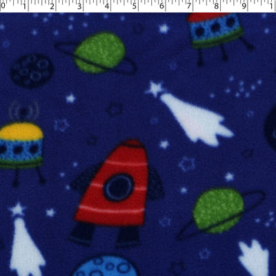 VALLEY FLEECE PRINTS - SPACESHIP