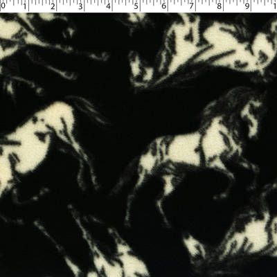 VALLEY FLEECE PRINTS - WILD HORSES