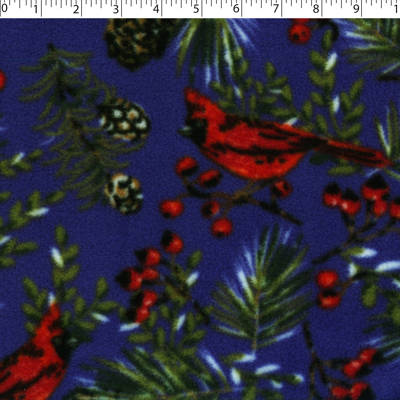 VALLEY FLEECE PRINTS - CARDINAL