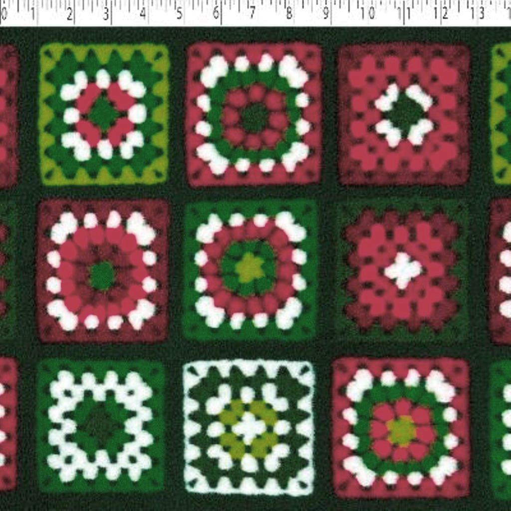 MOUNTAIN FLEECE PRINTS - CHOCHET THROW