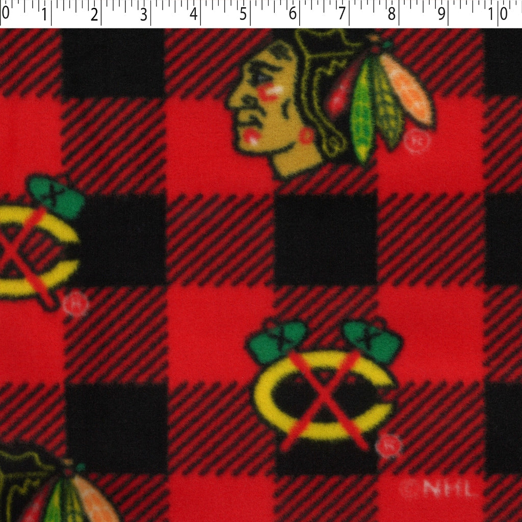 NHL FLEECE PRINTS - BUFFALO CHECK