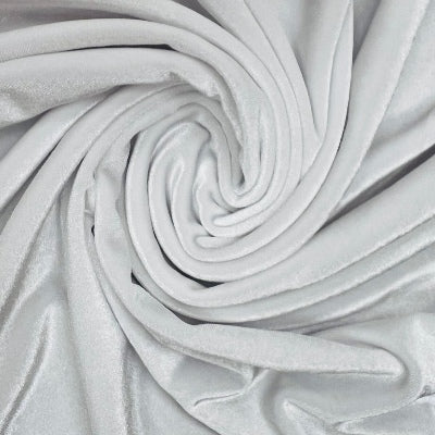 white vienna stretch velvet