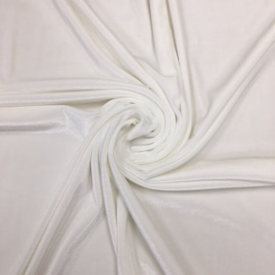 off white vienna stretch velvet