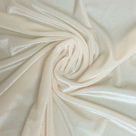 ivory vienna stretch velvet