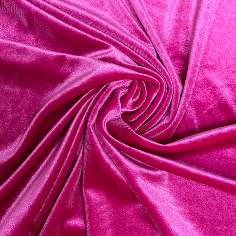 magenta vienna stretch velvet