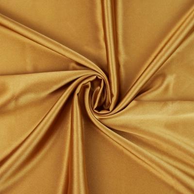 gold polyester stretch satin