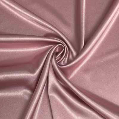rose polyester stretch satin