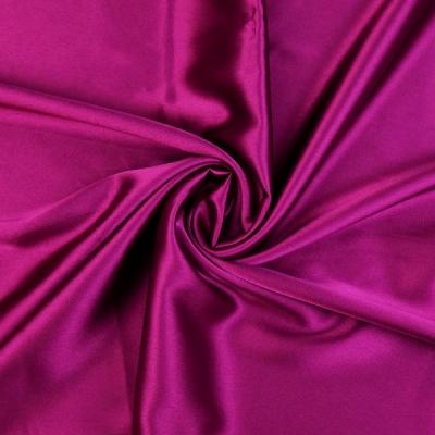 berry polyester stretch satin