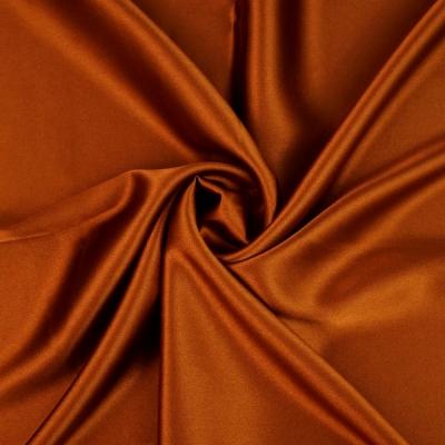 copper polyester stretch satin