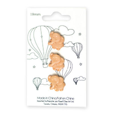 KIDS BUTTON - ELEPHANT 19MM (Elephant)