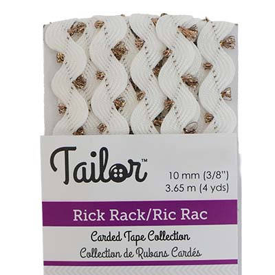 Rick Rack with Metallic Accents 10mm