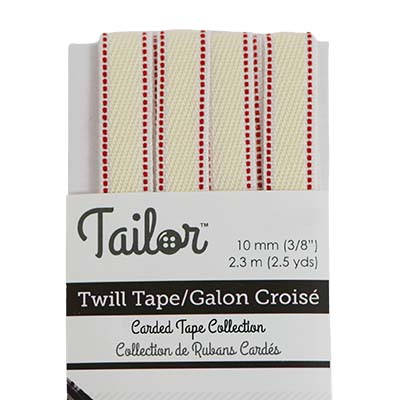 Saddle Stitch Twill Tape 10mm