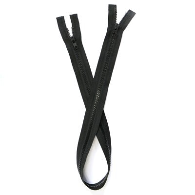 TWO WAY OPEN END ZIPPER MEDIUM WEIGHT SEPARABLE VISLON TEETH #5 28 INCH