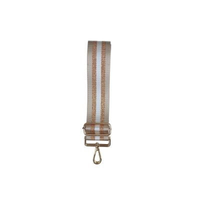 BAG STRAP GOLD STRIPE PRINT