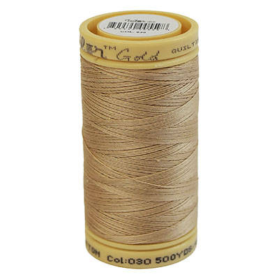 SEWING THREAD QUILTING COTTON 500YDS SOLID
