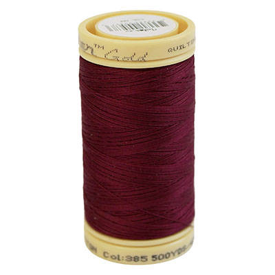 SEWING THREAD QUILTING COTTON 500YDS SOLID