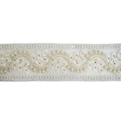 SEQUIN EMBROIDERED TRIM 4.8CM