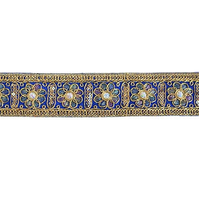 SEQUIN EMBROIDERED TRIM 4.5CM