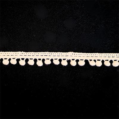 COTTON POMPOM TRIM 13MM