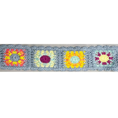 3.8cm (1 1/2") CROCHET GRANNY SQUARES TRIM